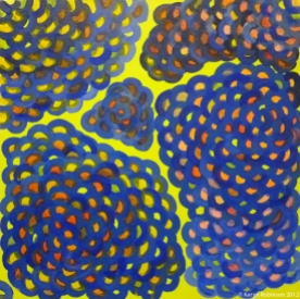 Rainbow Coral, 50 x 50cm, acrylic on canvas